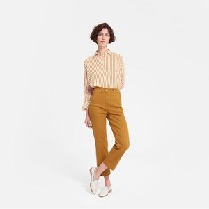 Everlane Straight Leg Crop Pant in Golden Brown (Short) - Sz 0